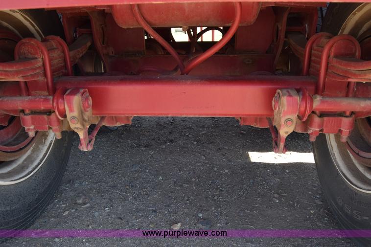 image for item BX9963 1980 Hobb flatbed trailer with poly tanks