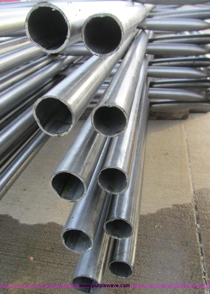 image for item F1249 (10) six bar steel 20' continuous fence panels