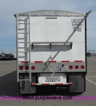 image for item G7344 2012 Aulick 4266GT2 double hopper grain trailer
