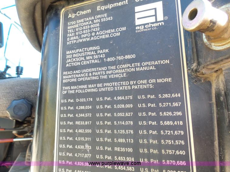 image for item J5499 2000 Ag-Chem TerraGator 8103 self-propelled applicator