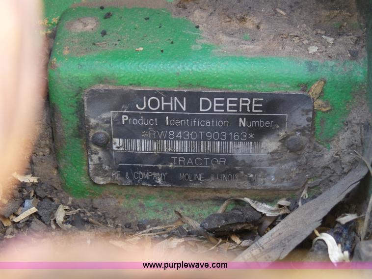 image for item J6160 2007 John Deere 8430T tractor