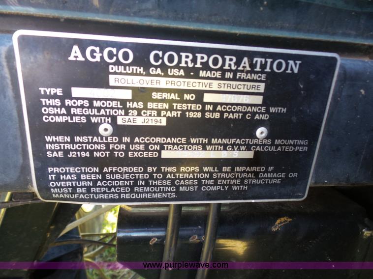 image for item J7525 1998 AGCO White 6710 MFWD tractor