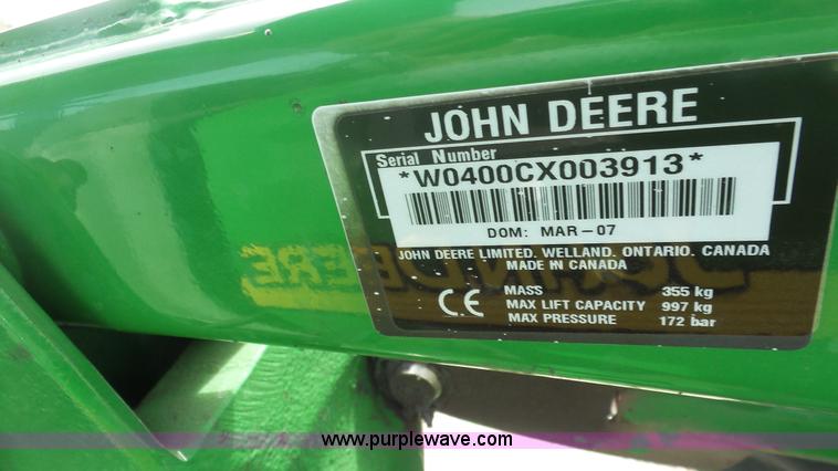 image for item K5128 2007 John Deere 4720 MFWD tractor