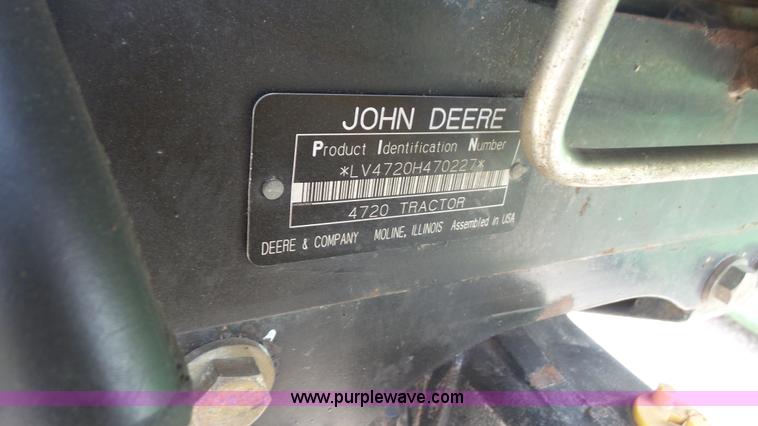 image for item K5128 2007 John Deere 4720 MFWD tractor