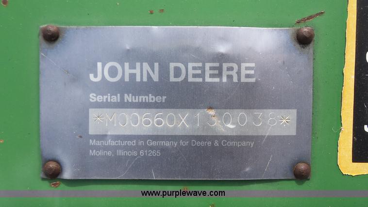 image for item K5139 John Deere 660 tiller