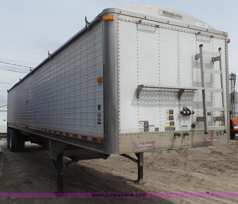 image for item L1342 2007 Wilson double hopper grain trailer