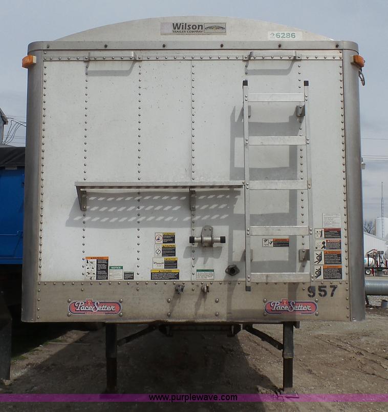 image for item L1342 2007 Wilson double hopper grain trailer