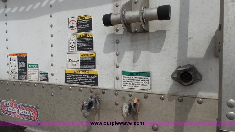 image for item L1342 2007 Wilson double hopper grain trailer