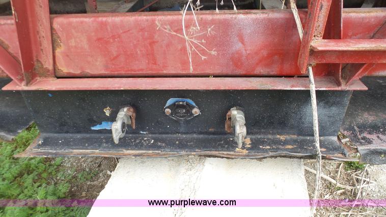image for item L1343 1969 shop built single hopper grain trailer