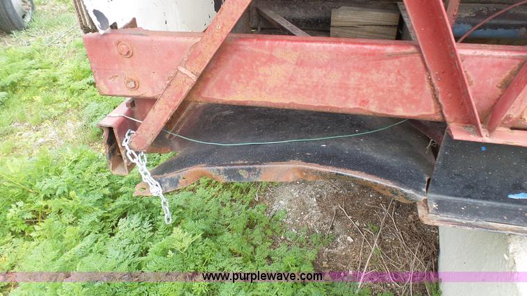 image for item L1343 1969 shop built single hopper grain trailer