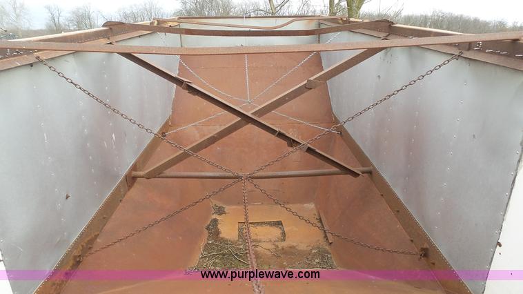 image for item L1343 1969 shop built single hopper grain trailer