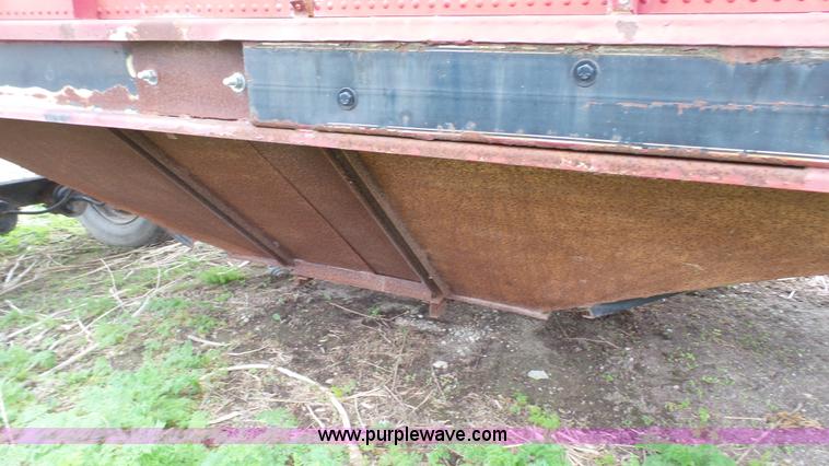 image for item L1343 1969 shop built single hopper grain trailer