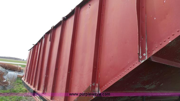 image for item L1343 1969 shop built single hopper grain trailer