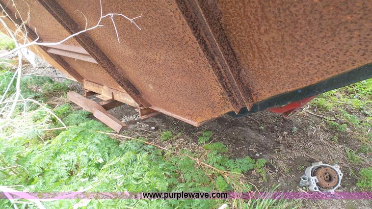 image for item L1343 1969 shop built single hopper grain trailer