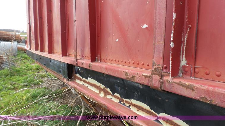 image for item L1343 1969 shop built single hopper grain trailer