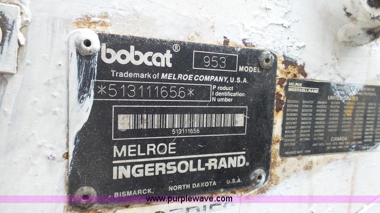 image for item L1345 1996 Bobcat 953 skid steer