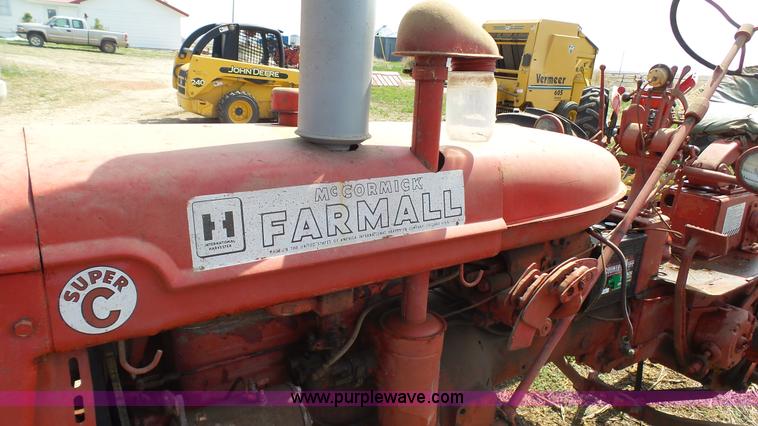 image for item L2238 1953 Mccormick Farmall Super C tractor