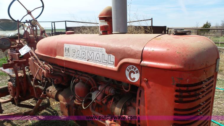 image for item L2238 1953 Mccormick Farmall Super C tractor
