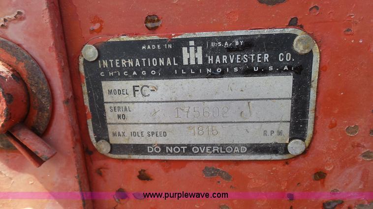 image for item L2238 1953 Mccormick Farmall Super C tractor