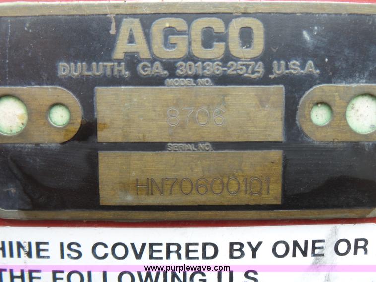 image for item L5484 2004 AGCO White 8706 no-till planter