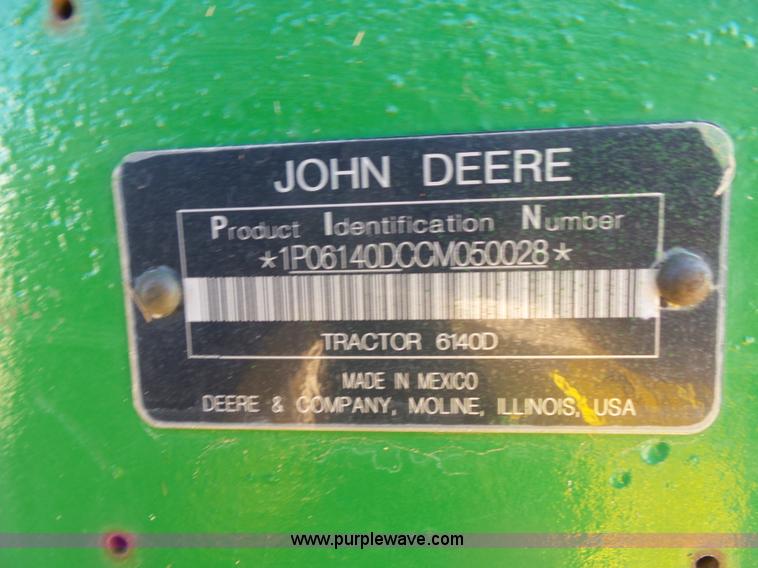 image for item L5787 2013 John Deere 6140D MFWD tractor
