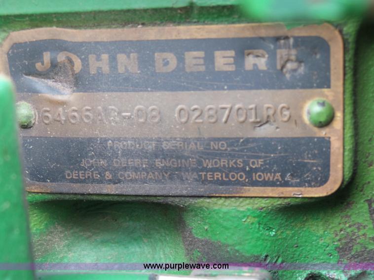 image for item L6289 1978 John Deere 4640 tractor