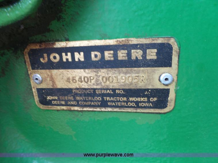 image for item L6289 1978 John Deere 4640 tractor