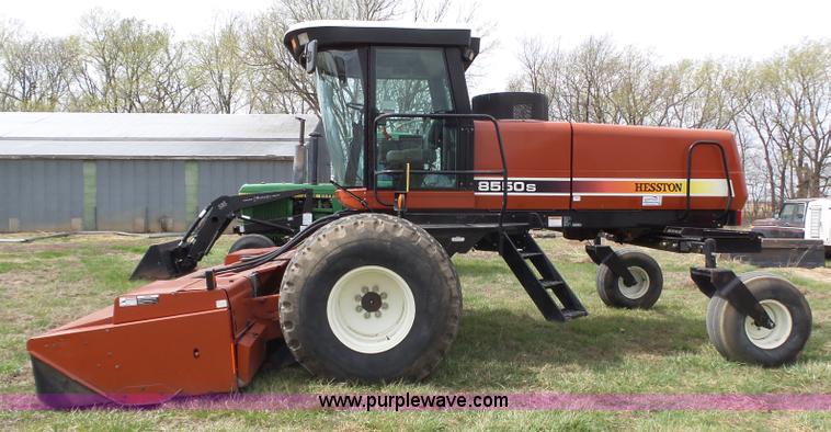 image for item L6292 2003 Hesston 8550S windrower