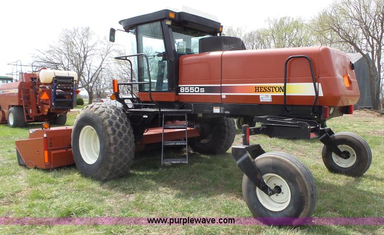 image for item L6292 2003 Hesston 8550S windrower