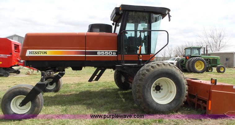 image for item L6292 2003 Hesston 8550S windrower