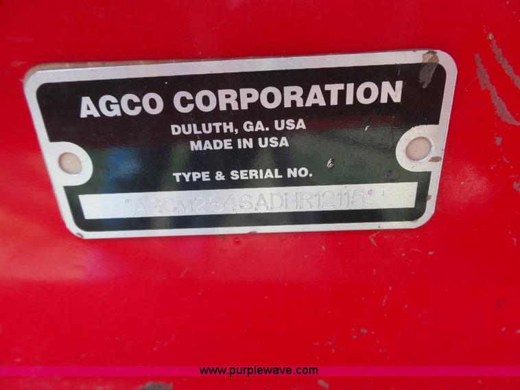 image for item L6293 2013 Massey-Ferguson Hesston 2846A round baler