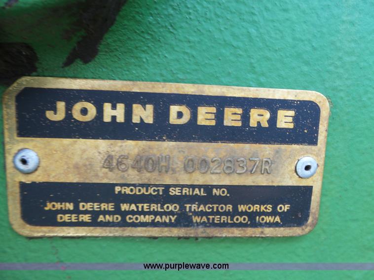 image for item L6294 1978 John Deere 4640 tractor