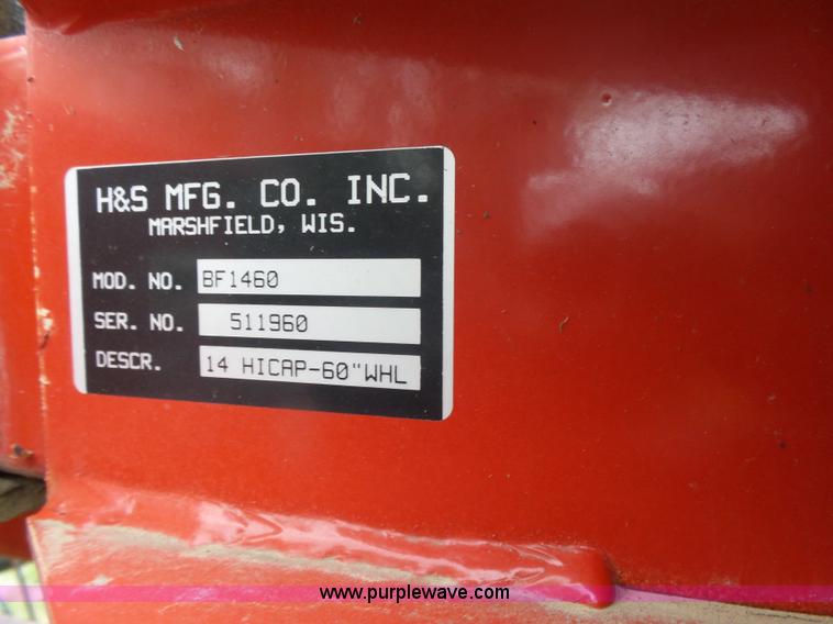 image for item L7360 2015 H&S BF1460 Hi-Capacity hay rake