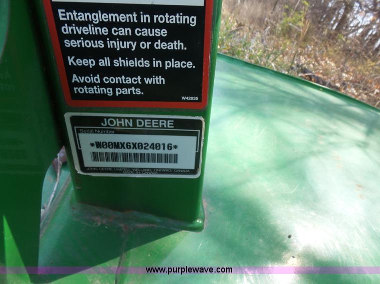 image for item L7427 John Deere MX6 rotary mower