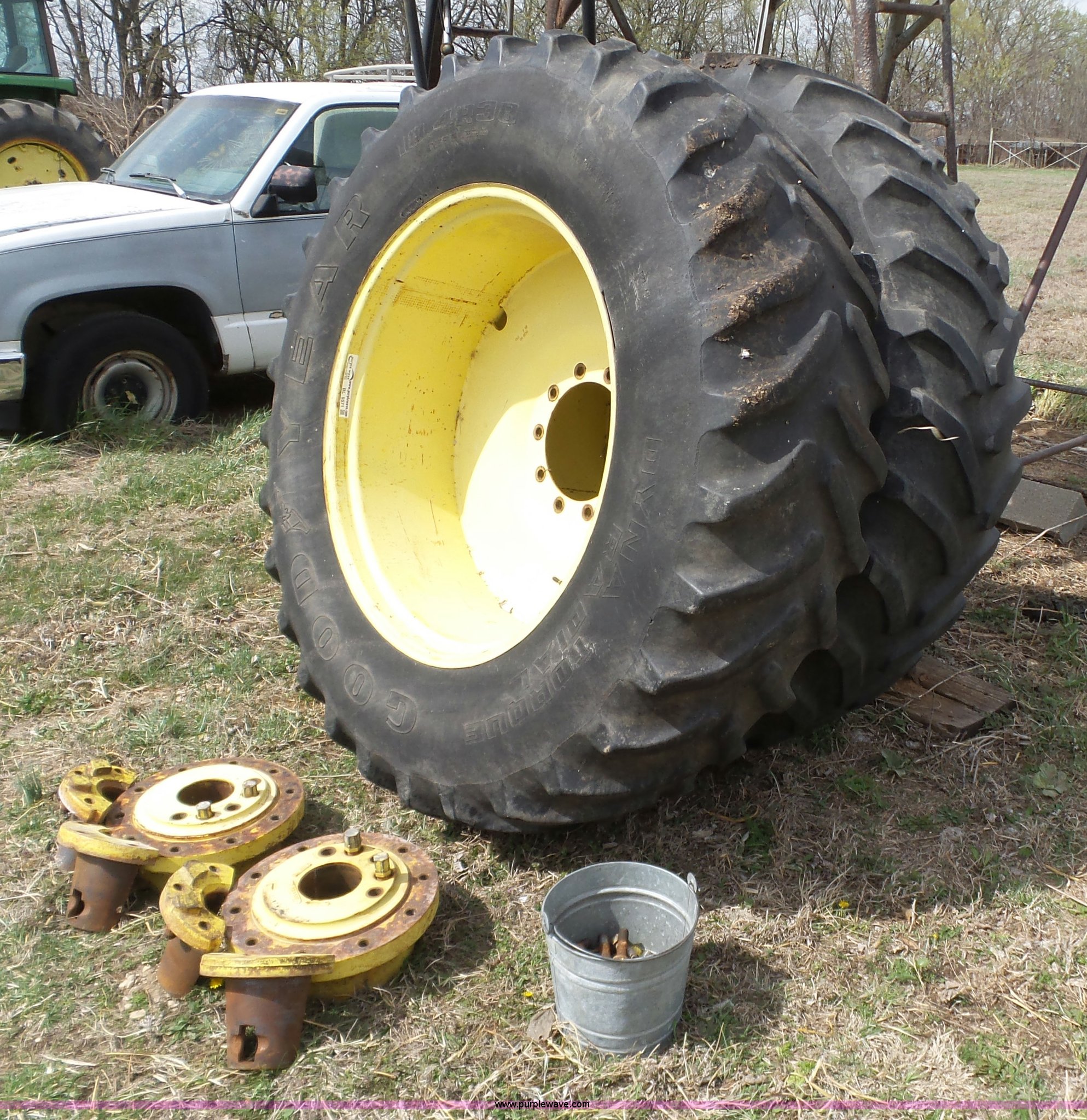 (2) Goodyear Dyna Torque 18.4R38 tractor tires in Girard, KS Item