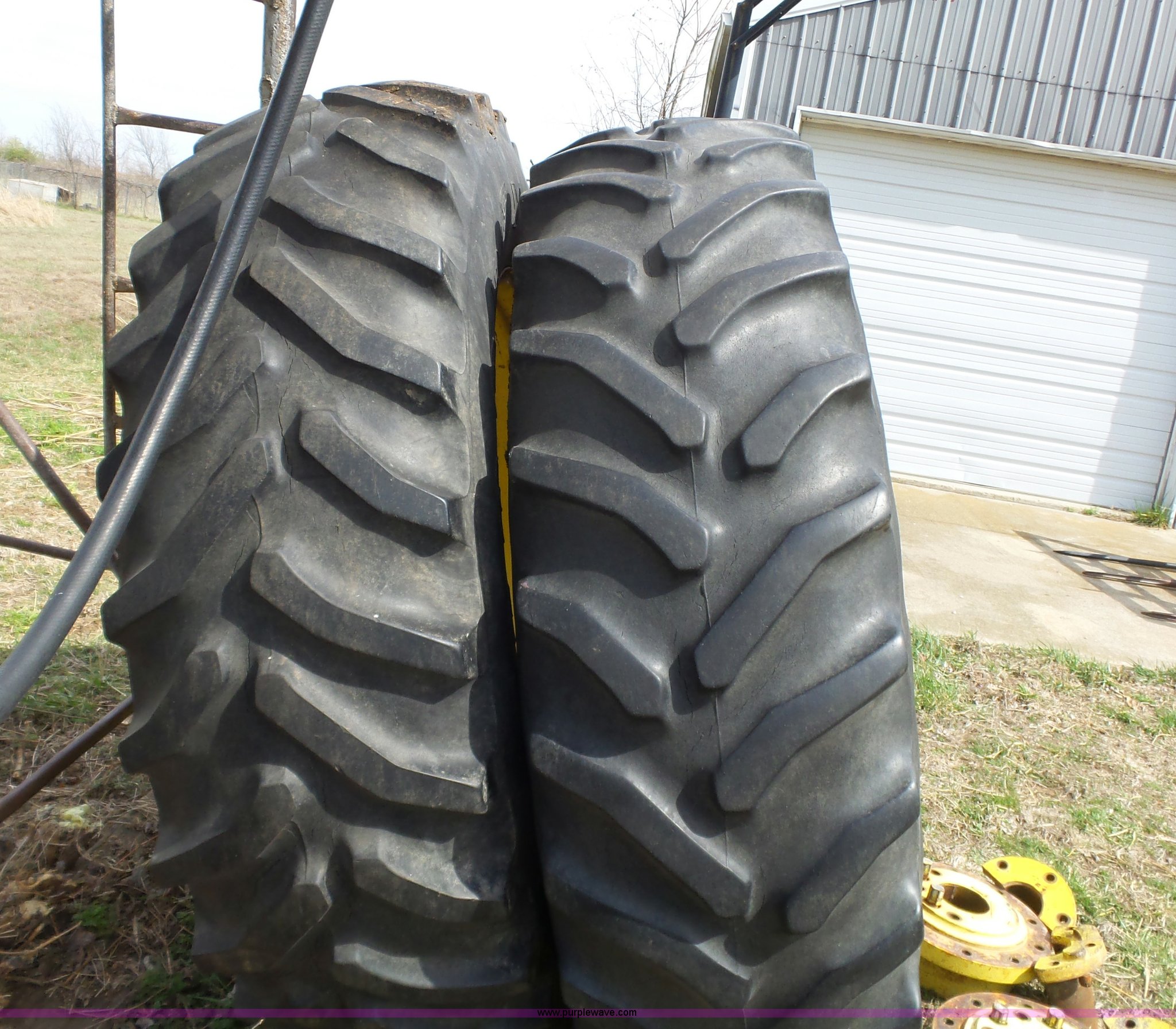 (2) Goodyear Dyna Torque 18.4R38 tractor tires in Girard, KS Item