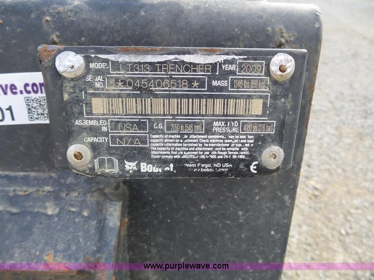 image for item BE9801 Bobcat LT313 skid steer trencher