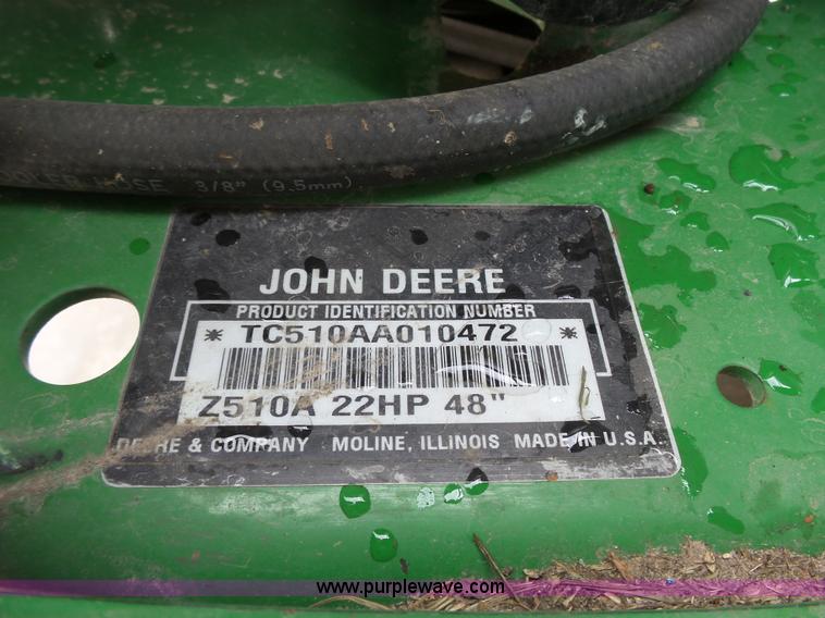 image for item BE9805 John Deere 2510A ZTR lawn mower