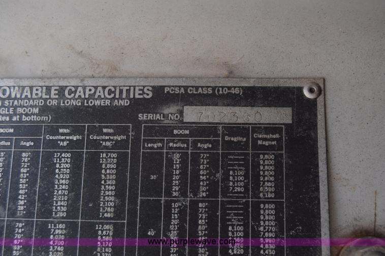 image for item BX9710 Link Belt LS-78 crane