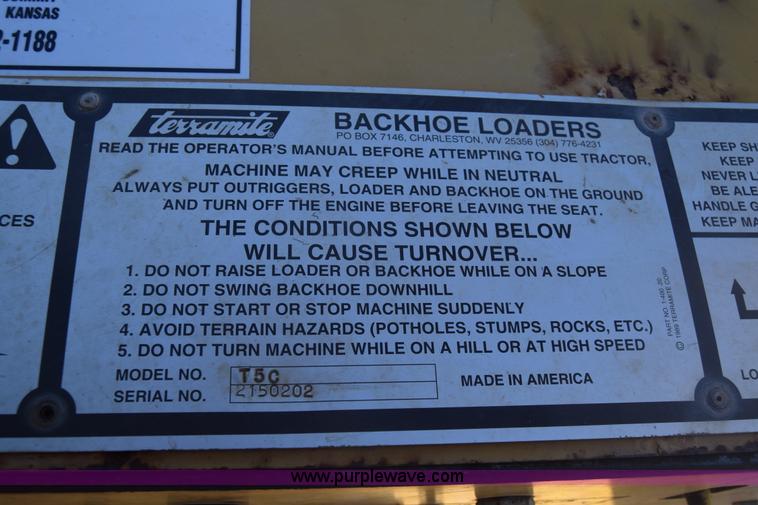 image for item BX9909 Terramite T5C backhoe