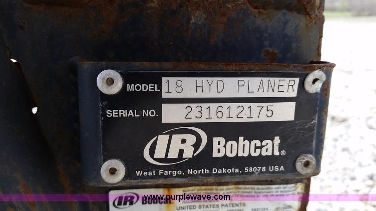 image for item G3723 Bobcat skid steer planer