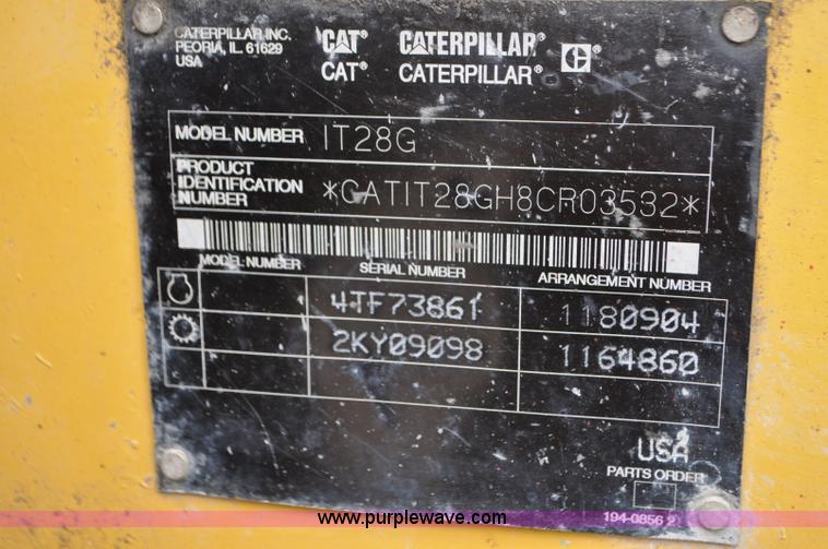 image for item G7334 2003 Caterpillar IT28 wheel loader