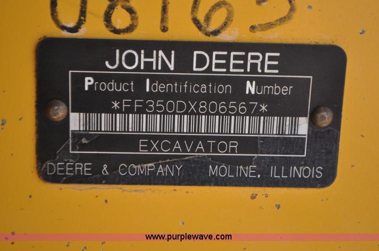 image for item G7336 2008 John Deere 350D LC excavator