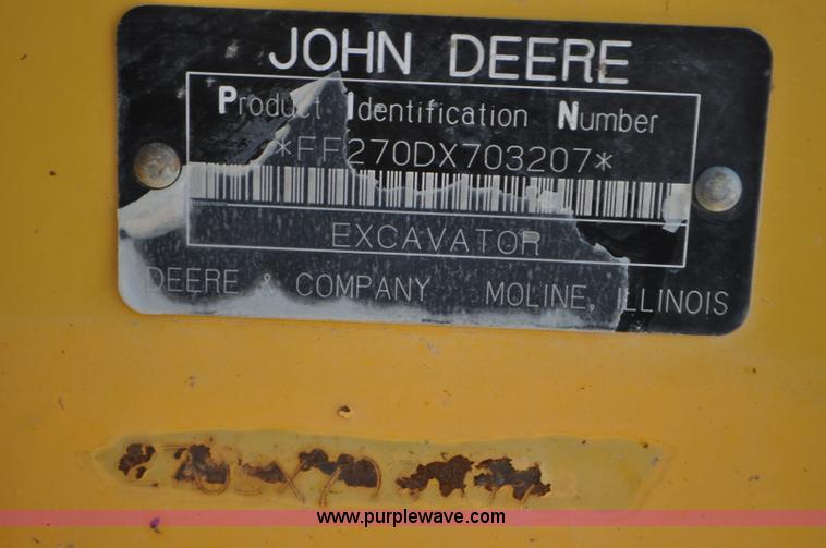 image for item G7338 2006 John Deere 270D LC excavator