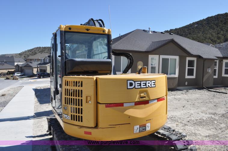 image for item G7341 2008 John Deere 75D mini excavator