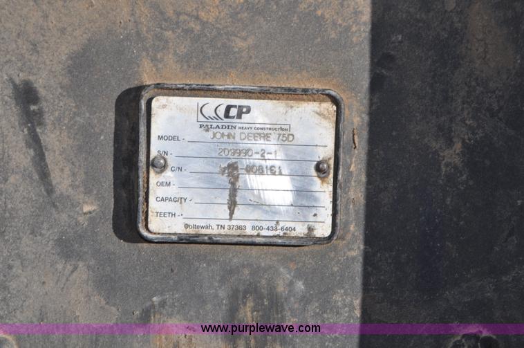 image for item G7341 2008 John Deere 75D mini excavator