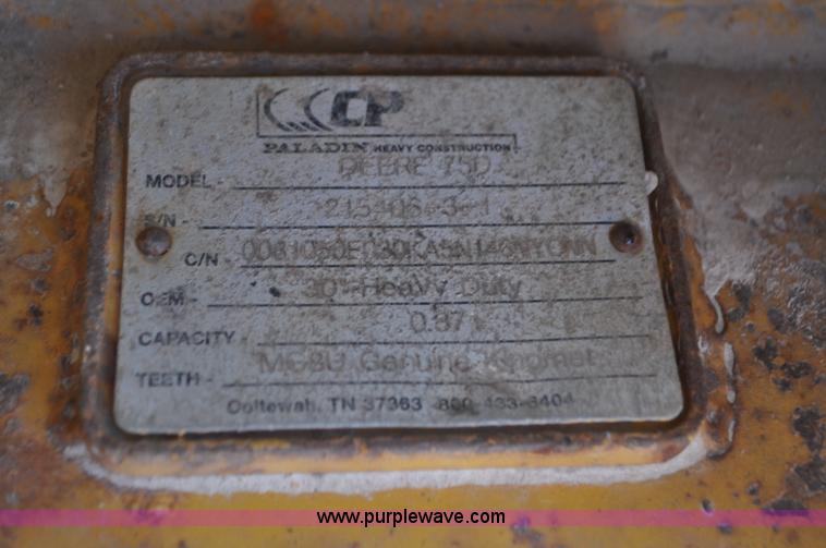 image for item G7341 2008 John Deere 75D mini excavator