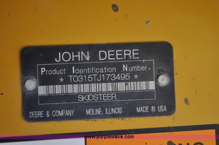 image for item G7343 2009 John Deere CT315 skid steer