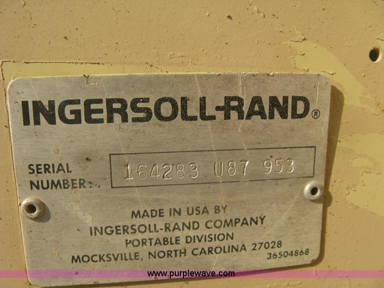 image for item J2829 Ingersoll Rand 175 air compressor