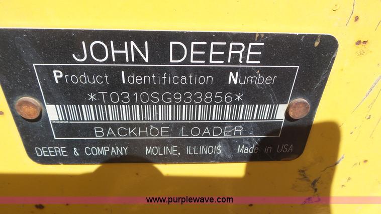 image for item J6123 2003 John Deere 310SG backhoe